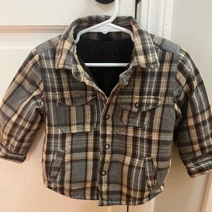 BABY GAP Plaid Fur-lined Jacket, size 18-24 months